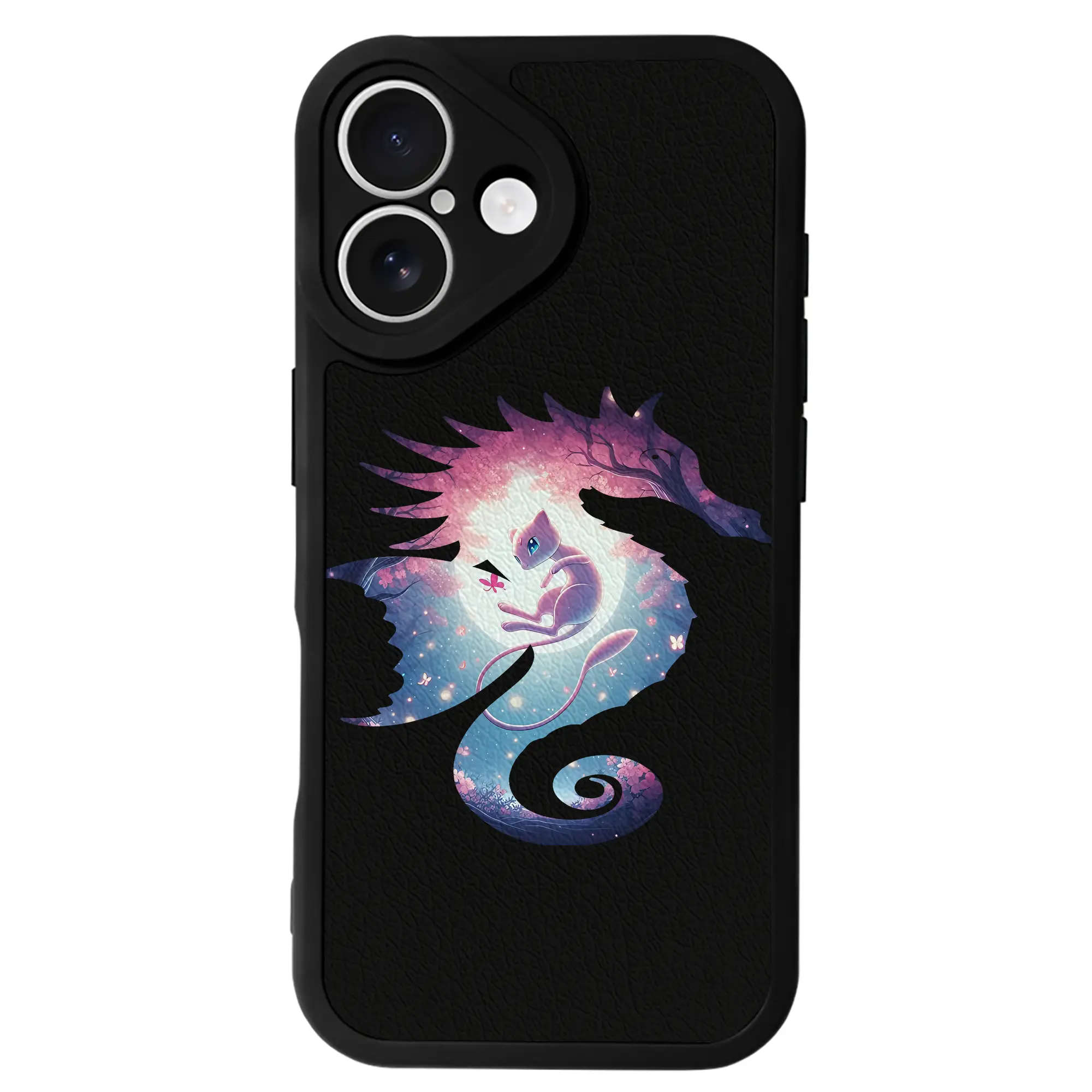 ポケモン グッズ,ミュウ - IPhone 16シリーズ対応 ・ シリコンスマホケース ・ レザー調 ・ 高精度フィット ・ 耐衝撃 ・ ワイヤレス充電対応 ・ 精密カット